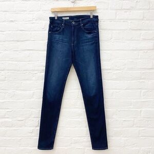 AG Adriano Goldschmied || The Farrah High-Rise Skinny Jeans Brooks Blue 29
